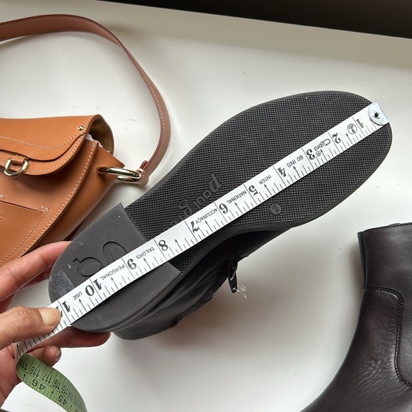 paul green brown leather ankle boots - Picture 11 of 12